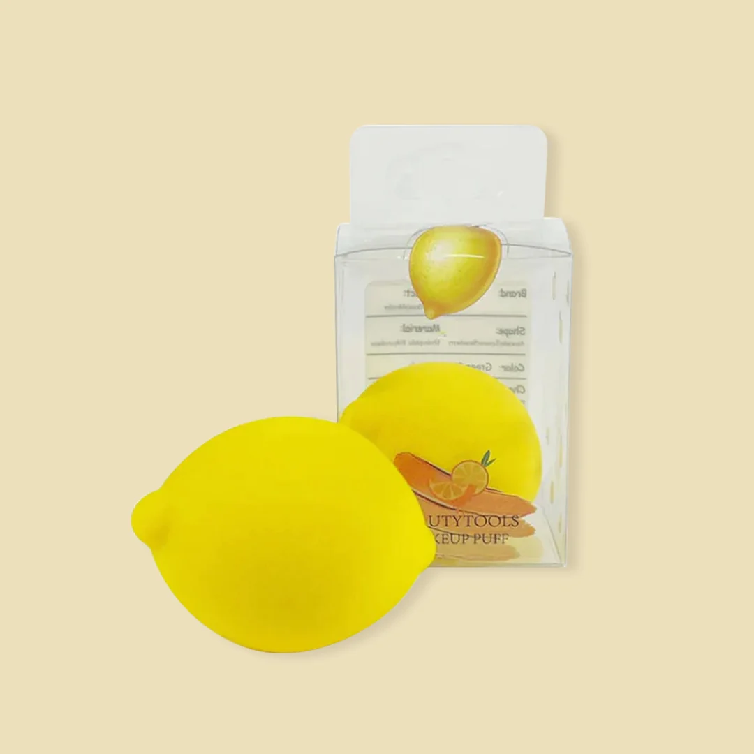 Cuffs N Lashes Makeup Blender/Sponge Fruit Series - Lemon - Image 3