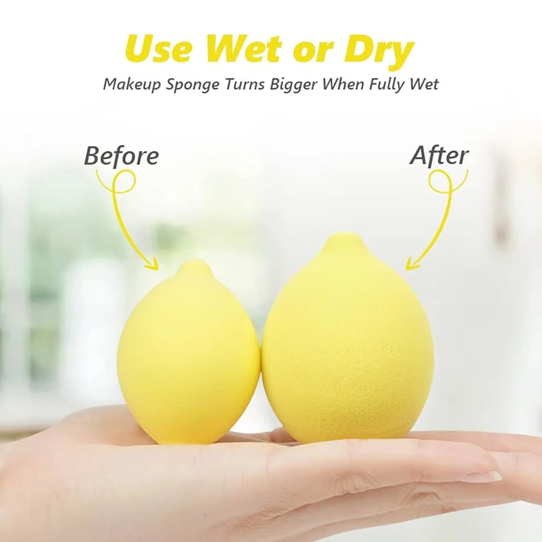 Cuffs N Lashes Makeup Blender/Sponge Fruit Series - Lemon - Image 4
