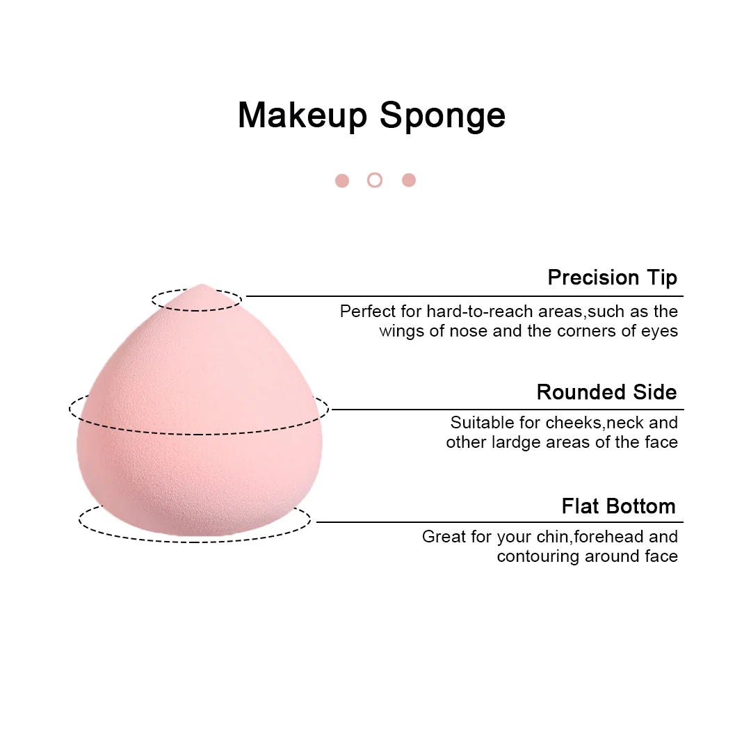 Cuffs N Lashes Makeup Blender/Sponge Fruit Series - Peach - Image 4