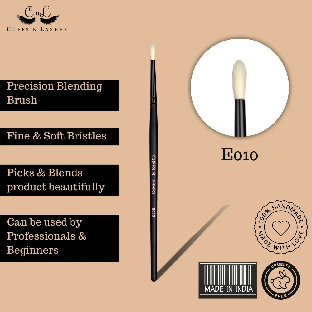 Cuffs N Lashes Makeup Brushes, E010 Precision Blending Brush - Image 5