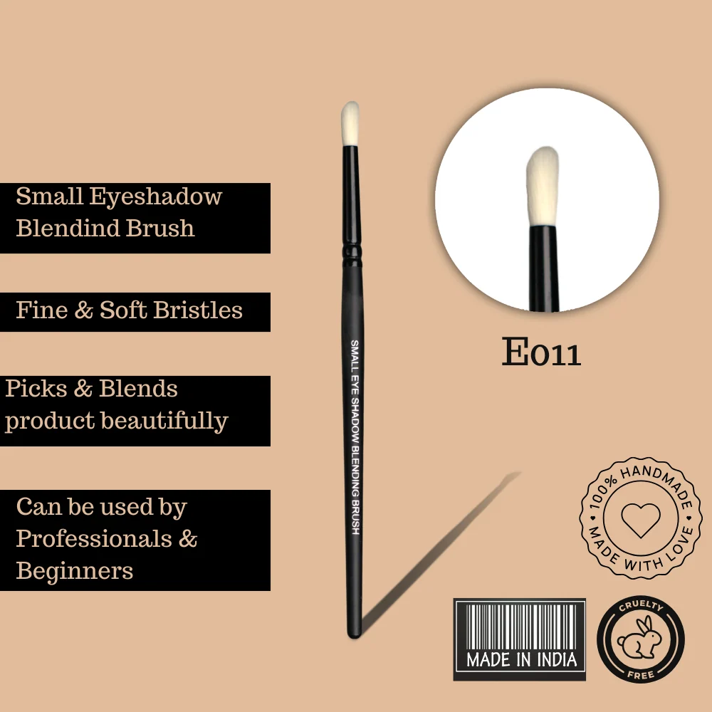 Cuffs N Lashes Makeup Brushes , E011 Small Eye Shadow Blending Brush - Image 5