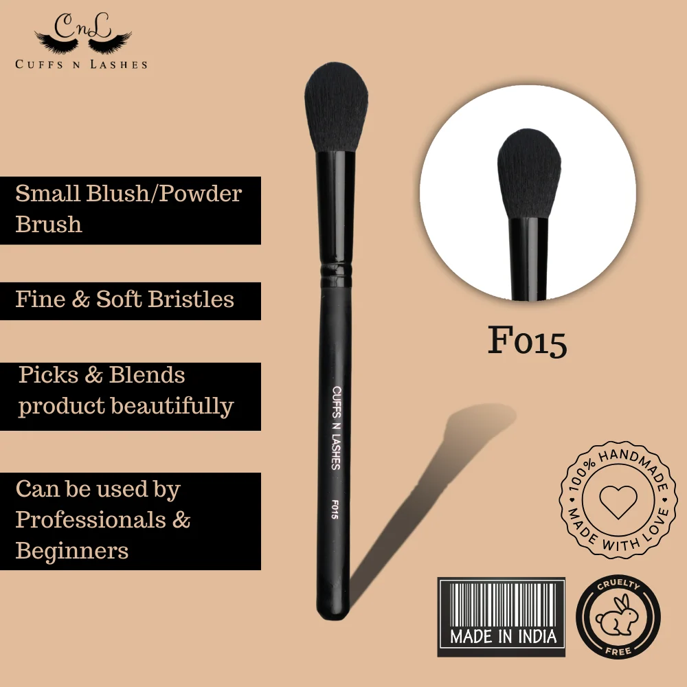 Cuffs N Lashes Makeup Brushes, F015 Small Blush/powder Brush - Image 6