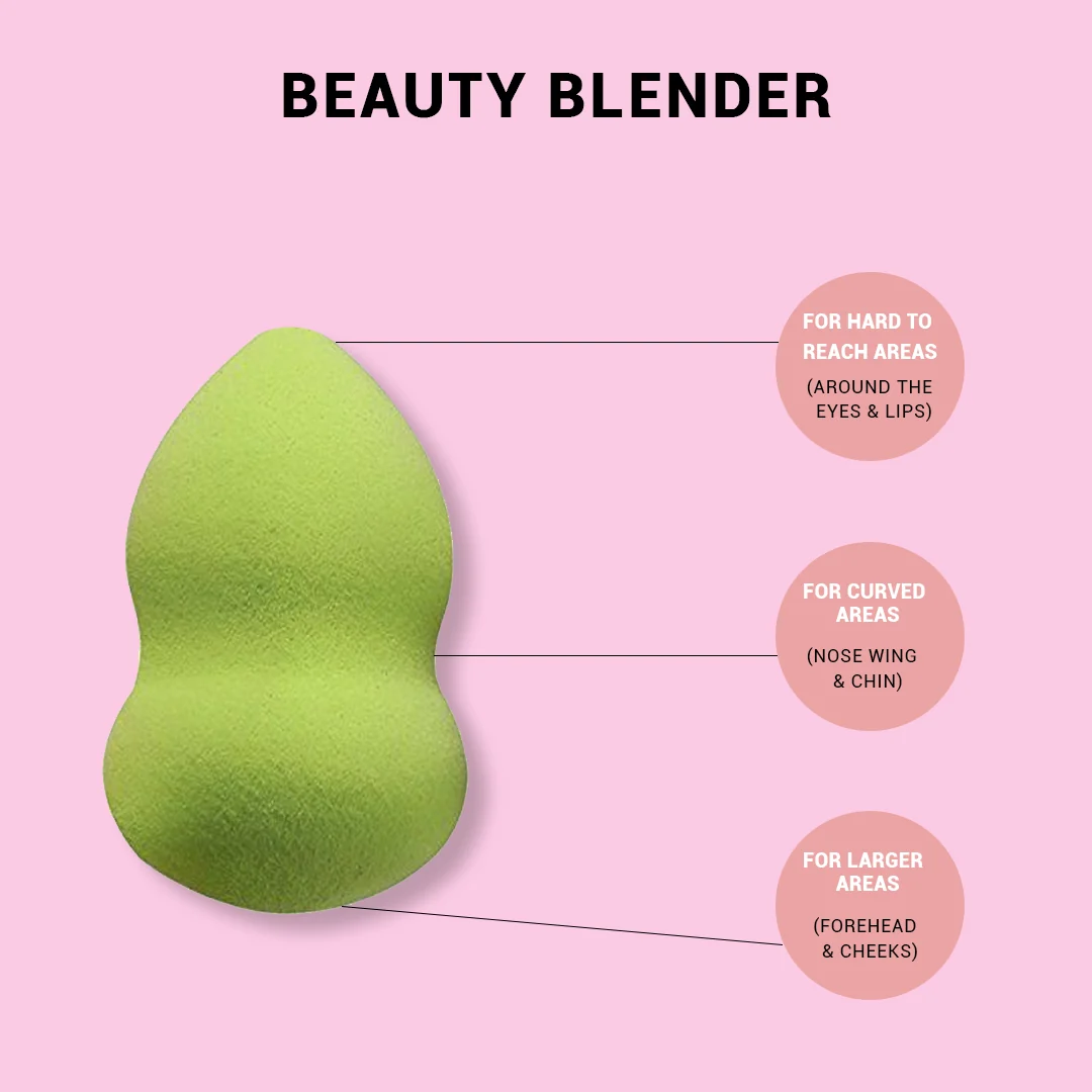 Cuffs N Lashes Mini Puff Makeup Blender/Sponge Set of 5 - Image 3