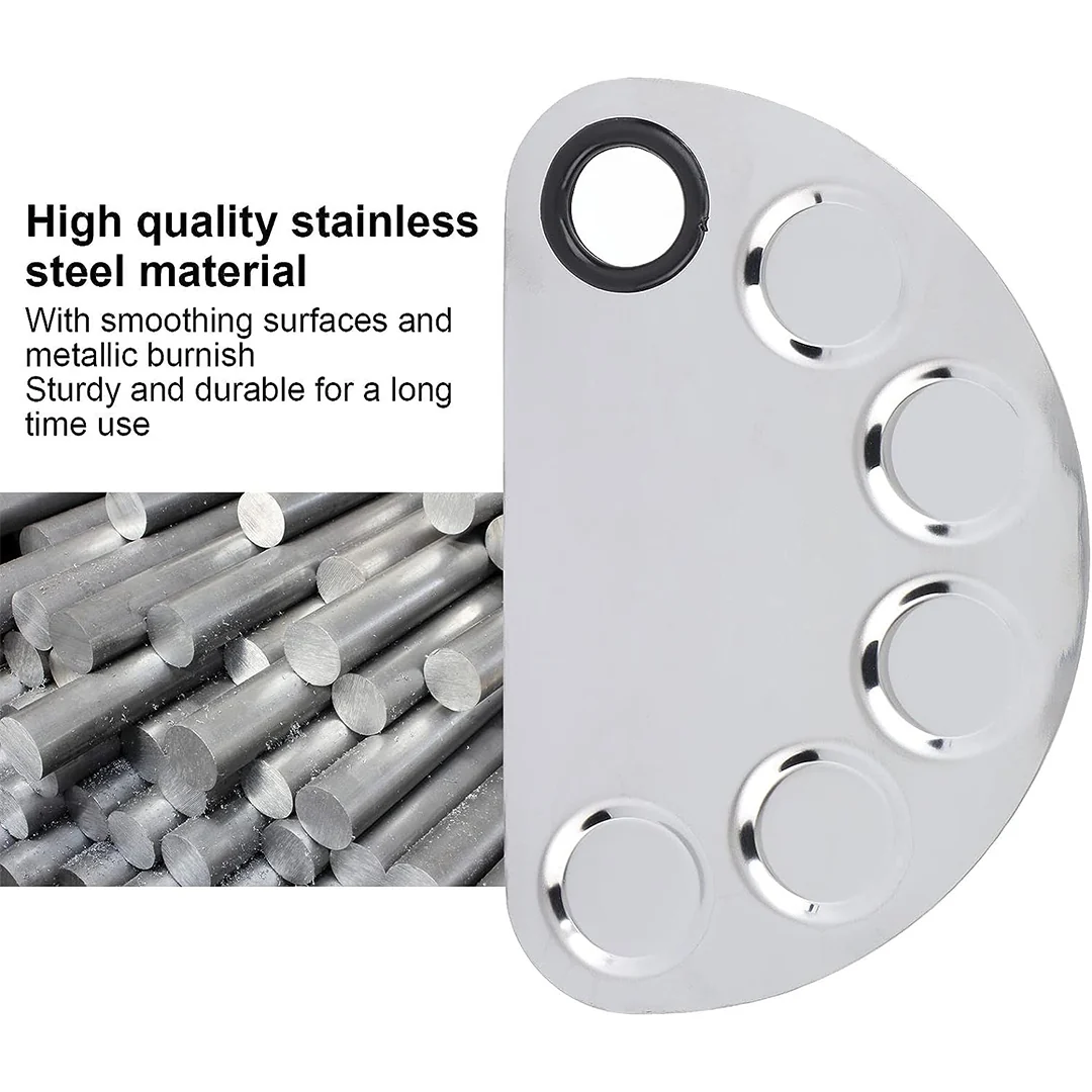Cuffs N Lashes Stainless Steel D-shaped Foundation Mixing Tool - Image 5