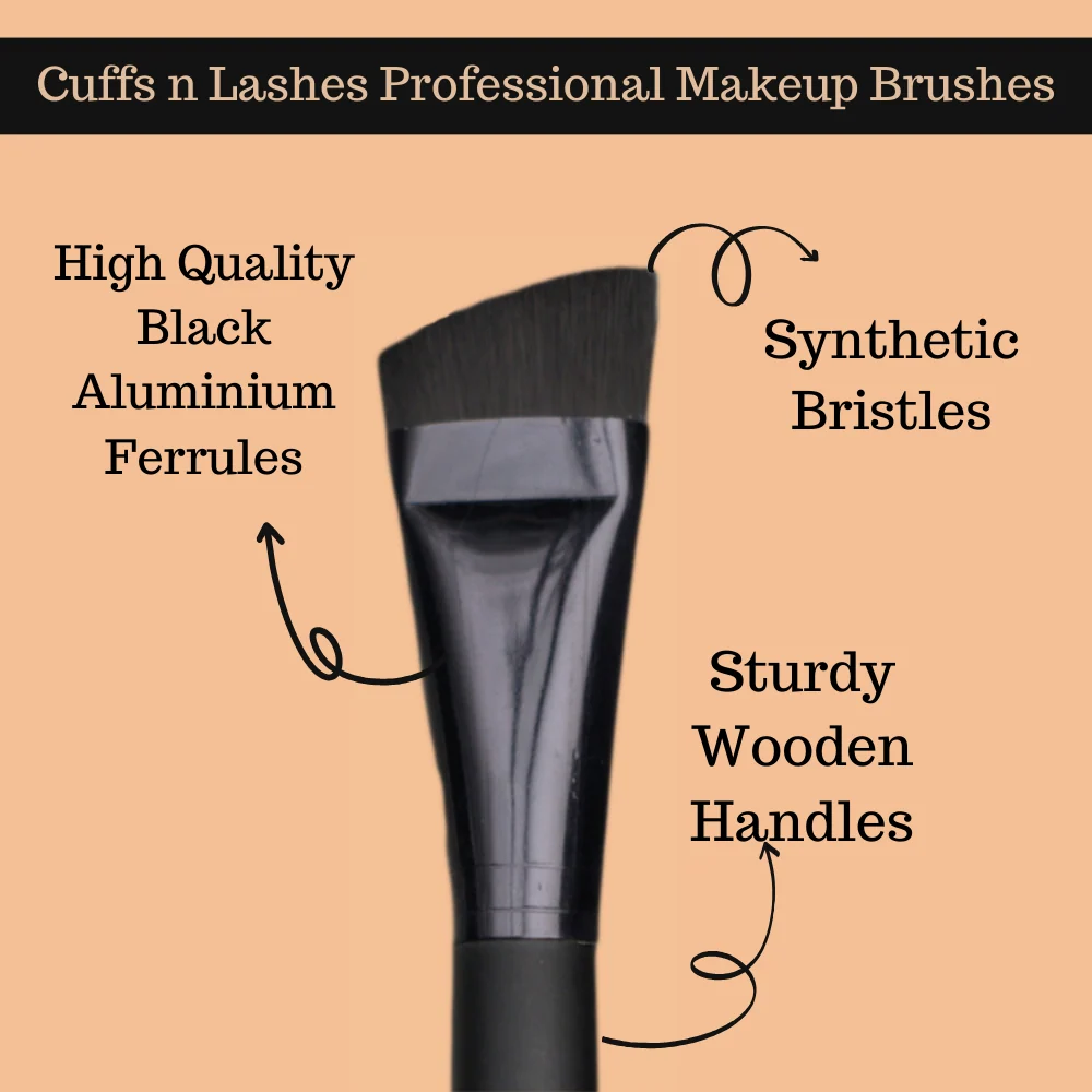 Cuffs N Lashes Makeup Brushes, F017 - Big Contour Brush - Image 4