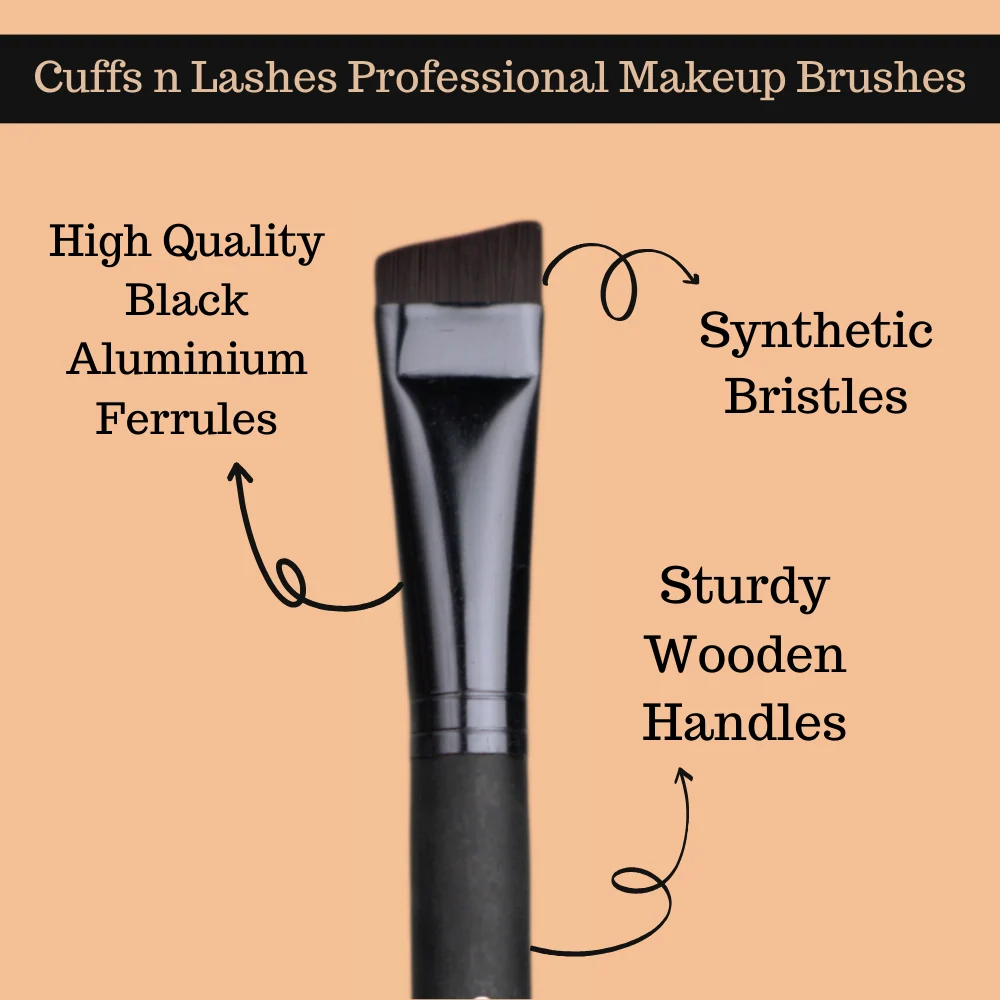 Cuffs N Lashes Makeup Brushes, F018 - Small Contour Brush - Image 4