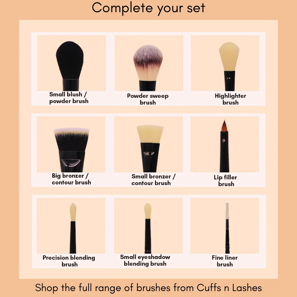 Cuffs N Lashes Makeup Brushes, F024 - Big Powder Brush - Image 9