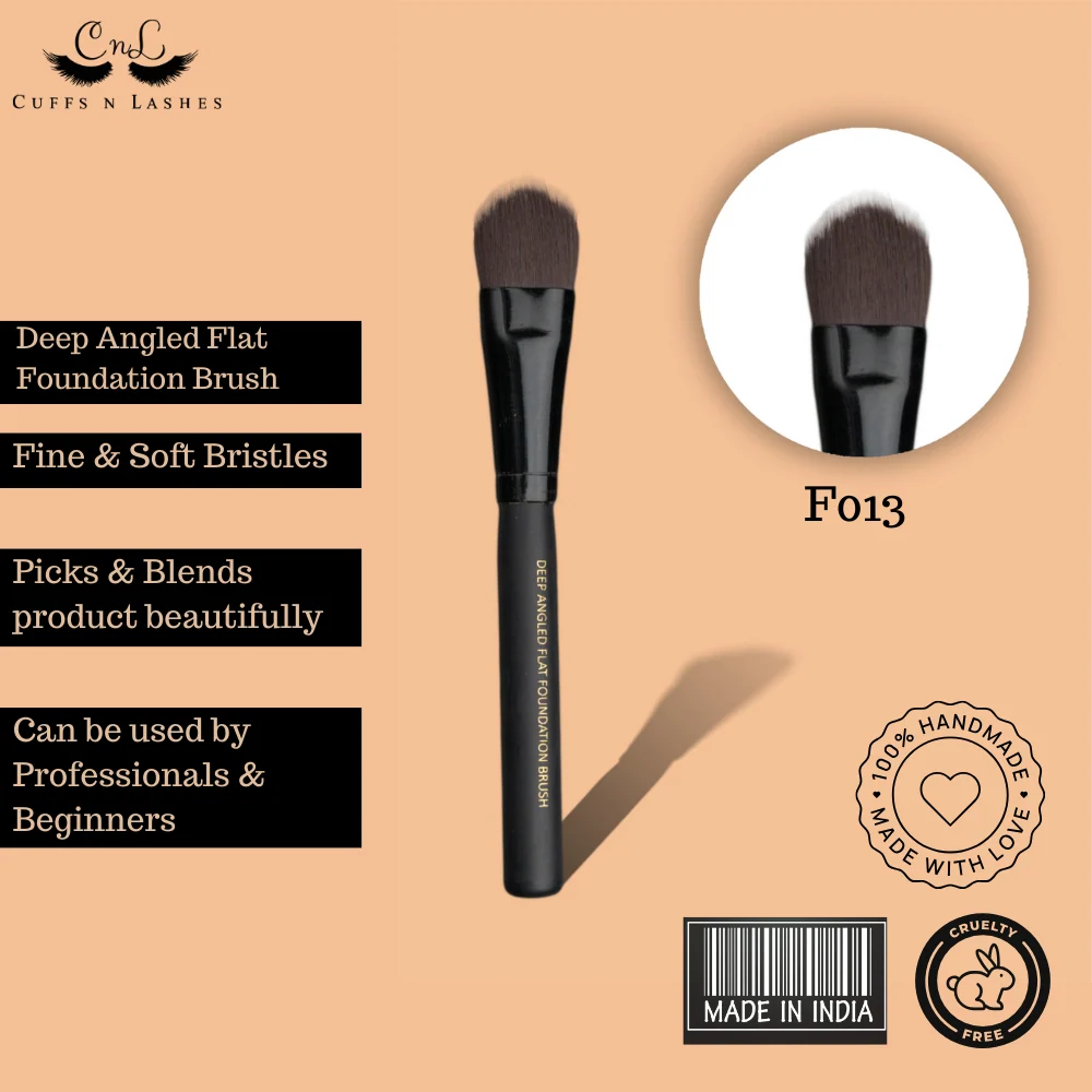 Cuffs N Lashes Makeup Brushes, F013 Foundation Brush - Image 5