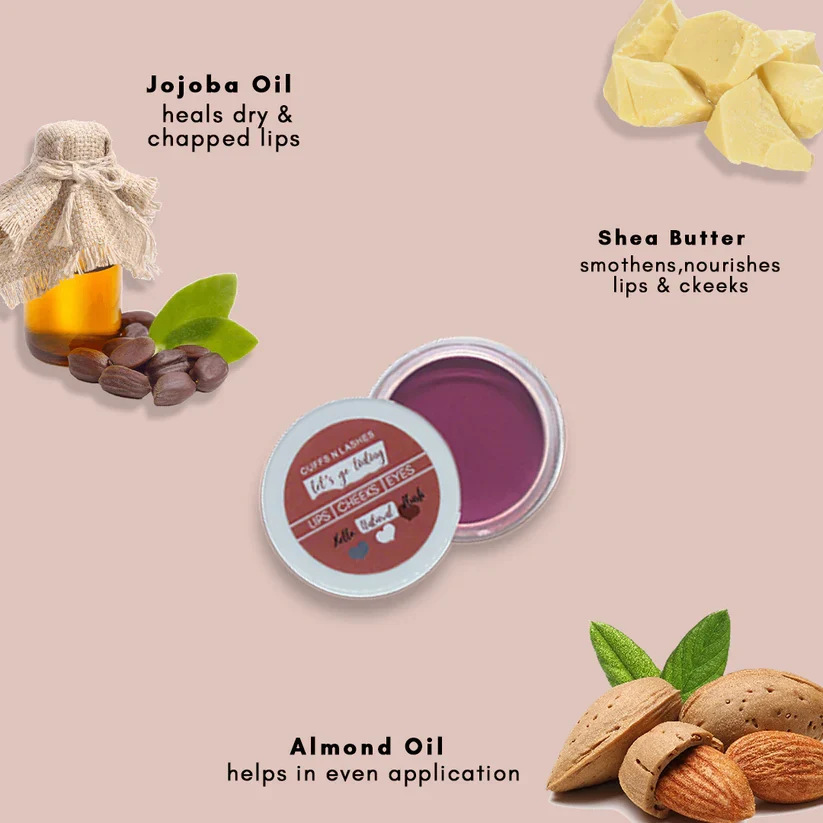 Cuffs N Lashes Let’s Go Tinting Set of 6 – Mini Lip, Cheek & Eye Tints - Image 3